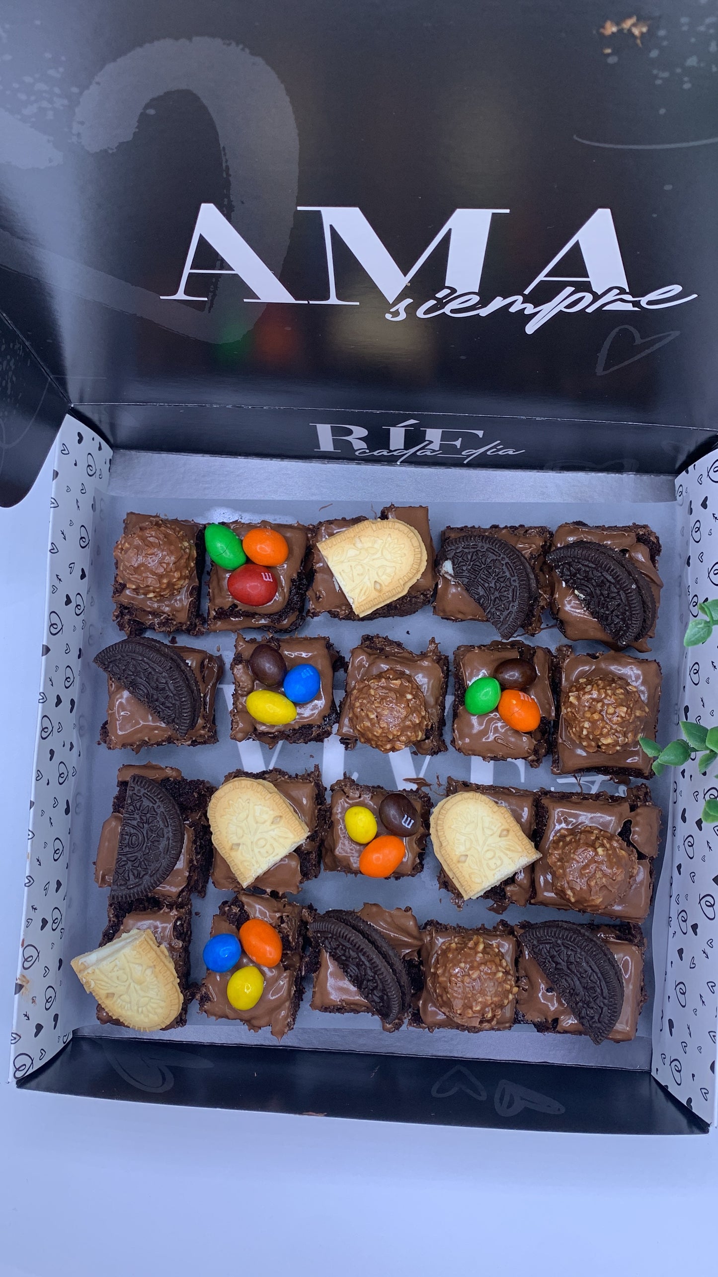 Caja de brownie mixta